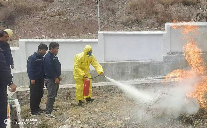 德欽縣污水處理廠應急培訓、實操演練